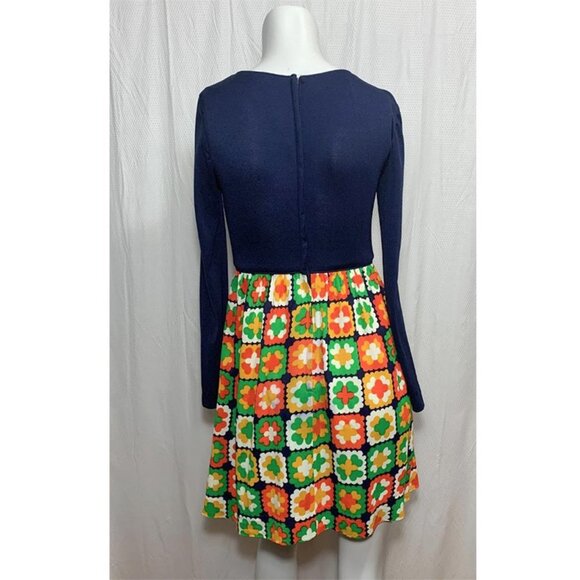 VINTAGE Leslie graphic patchwork dress - Picture 3 of 7